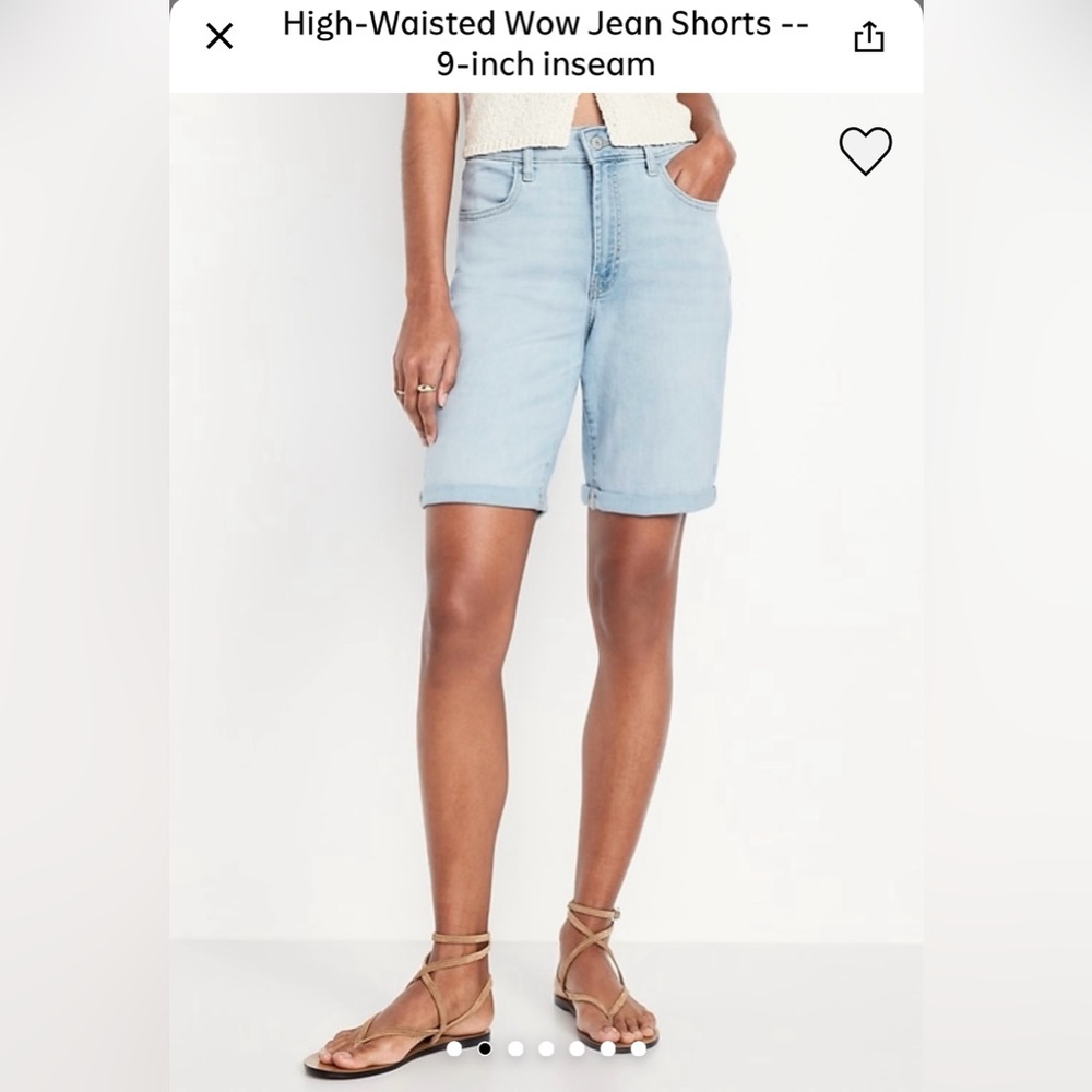 ✨Old Navy 9inch High Waisted Denim Shorts